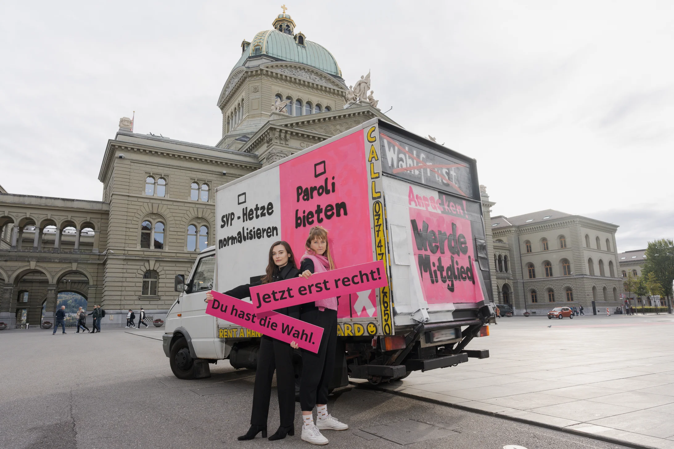 Wahlsonntag Medienbilder